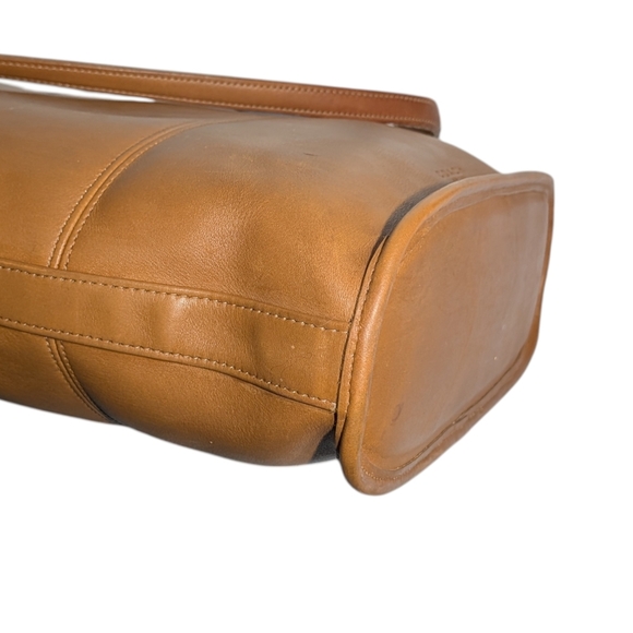 Vintage Coach Tribeca Large Shopper Tote 1998 Camel Leather Handbag Bag 9094 - Picture 10 of 16